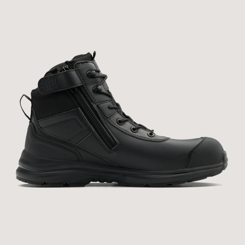 WORKWEAR, SAFETY & CORPORATE CLOTHING SPECIALISTS - 797 - Black microfibre anti-static uniform safety hiker - composite toe cap