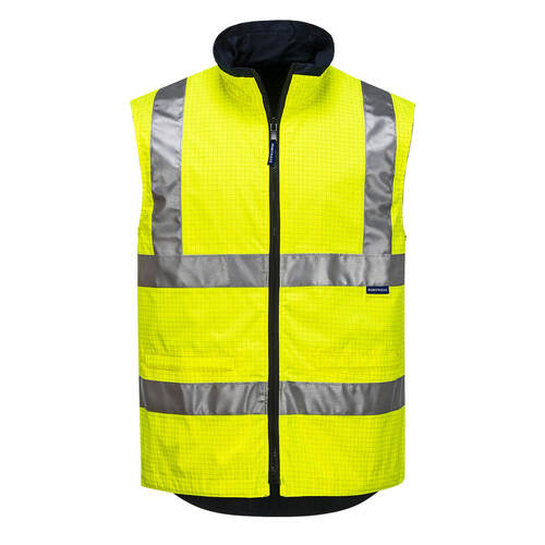 WORKWEAR, SAFETY & CORPORATE CLOTHING SPECIALISTS - Day/Night Cotton Antistactic Reversible Vest (Old HV230A)