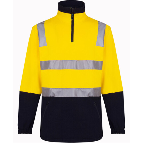WORKWEAR, SAFETY & CORPORATE CLOTHING SPECIALISTS - Cotton Brush Fleece Jumper with Tape (Old WW615)