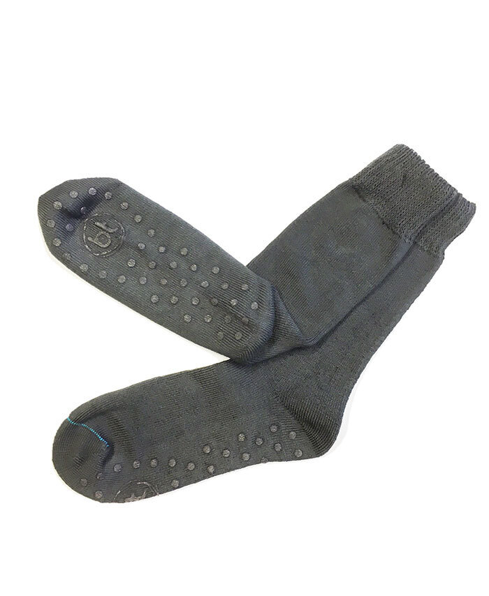 GobabyGo - Dark grey non-slip wool tights