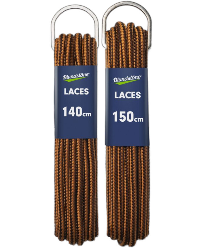 Laces round tan brown polyester. 150cm length for sizes 8 13