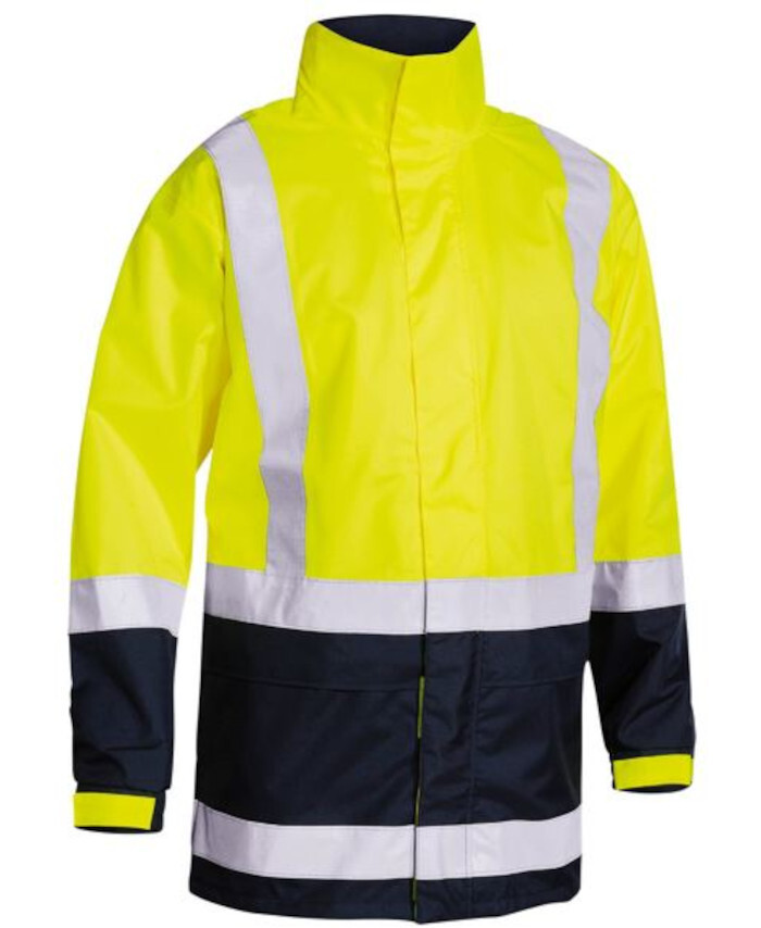 Bisley Women's Taped Hi Vis Recycled Rain Shell Jacket BJL6766T main image 1
