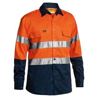 WORKWEAR, SAFETY & CORPORATE CLOTHING SPECIALISTS - 3M TAPED HI VIS DRILL SHIRT - LONG SLEEVE