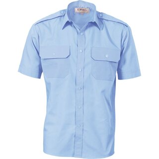 WORKWEAR, SAFETY & CORPORATE CLOTHING SPECIALISTS - Epaulette Polyester/Cotton Work Shirt - Short Sleeve