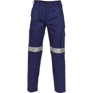 WORKWEAR, SAFETY & CORPORATE CLOTHING SPECIALISTS - Lightweight Cotton Cargo Pants with 3M R/Tape