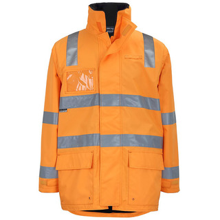 WORKWEAR, SAFETY & CORPORATE CLOTHING SPECIALISTS - JB's AUST. RAIL D+N ZIP OFF SLEEVE L/LINE JACKET
