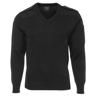 WORKWEAR, SAFETY & CORPORATE CLOTHING SPECIALISTS - JB's KNITTED EPAULETTE JUMPER
