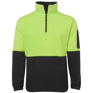 WORKWEAR, SAFETY & CORPORATE CLOTHING SPECIALISTS - JB's HI VIS 1/2 ZIP POLAR FLEECE