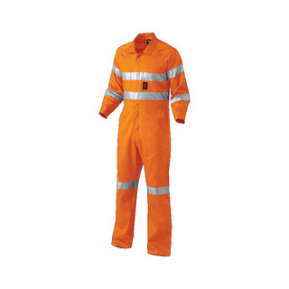 WORKWEAR, SAFETY & CORPORATE CLOTHING SPECIALISTS - Originals - Hi-Vis Summerweight Drill Reflect Overall - 'Hoop'
