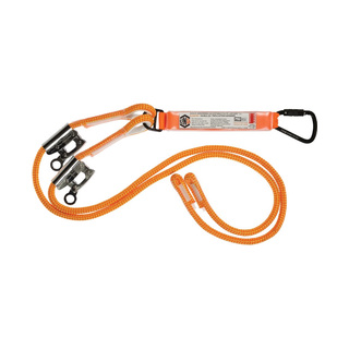 WORKWEAR, SAFETY & CORPORATE CLOTHING SPECIALISTS - LINQ Double Adjustable Rope Lanyard with KT & RG X2