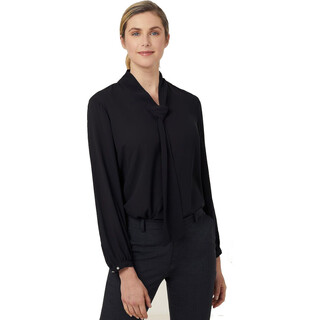 WORKWEAR, SAFETY & CORPORATE CLOTHING SPECIALISTS - TIE NECK BLOUSE