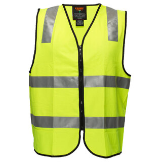 WORKWEAR, SAFETY & CORPORATE CLOTHING SPECIALISTS - Day/Night Safety Vest with Tape - STAFF (Old HV102Z-ST)