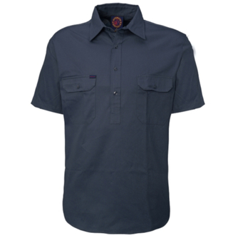 WORKWEAR, SAFETY & CORPORATE CLOTHING SPECIALISTS - Closed Front Shirt Short Sleeve