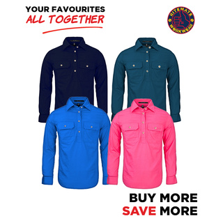 WORKWEAR, SAFETY & CORPORATE CLOTHING SPECIALISTS - Women's Pilbara Shirt - Closed Front Light Weight