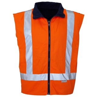 WORKWEAR, SAFETY & CORPORATE CLOTHING SPECIALISTS - Drill Reversible Vest with 3M 8910 Reflective Tape