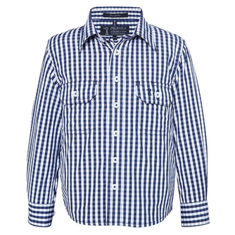 WORKWEAR, SAFETY & CORPORATE CLOTHING SPECIALISTS - Kid's Long Sleeve Check Shirt