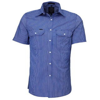 WORKWEAR, SAFETY & CORPORATE CLOTHING SPECIALISTS - Men's Front Flap Dual Pocket, Classic Fit, Short Sleeve Shirt