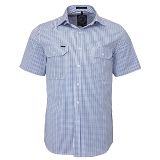 WORKWEAR, SAFETY & CORPORATE CLOTHING SPECIALISTS - Men's Front Flap Dual Pocket, Classic Fit, Short Sleeve Shirt