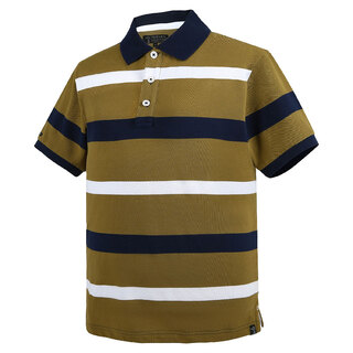 WORKWEAR, SAFETY & CORPORATE CLOTHING SPECIALISTS - Pilbara Mens Y/D Striped Polo