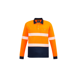 WORKWEAR, SAFETY & CORPORATE CLOTHING SPECIALISTS - Unisex Hi Vis Segmented L/S Polo