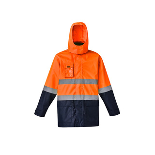 WORKWEAR, SAFETY & CORPORATE CLOTHING SPECIALISTS - Mens Hi Vis Basic 4 in 1 Waterproof Jacket