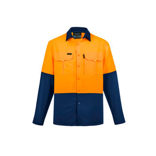 WORKWEAR, SAFETY & CORPORATE CLOTHING SPECIALISTS - Mens Hi Vis Outdoor L/S Shirt