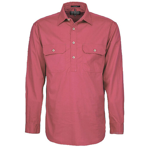WORKWEAR, SAFETY & CORPORATE CLOTHING SPECIALISTS - Men's Pilbara Shirt - Closed Front Light Weight Long Sleeve [colour: Canyon] [SIZE: XS]