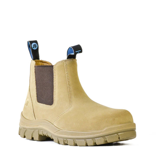 WORKWEAR, SAFETY & CORPORATE CLOTHING SPECIALISTS - Naturals - Mercury - Wheat Suede Slip On Safety Boot