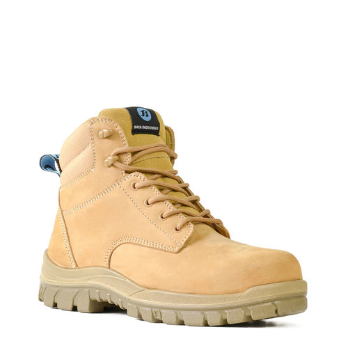 WORKWEAR, SAFETY & CORPORATE CLOTHING SPECIALISTS - Naturals - Titan - Wheat Nubuck Lace Up Safety Boot