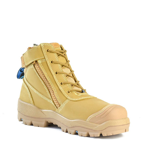 WORKWEAR, SAFETY & CORPORATE CLOTHING SPECIALISTS - Horizon SC - Helix Ultra Wheat Nubuck Zip / Lace Up Safety Boot
