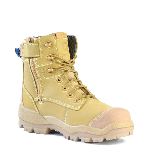 WORKWEAR, SAFETY & CORPORATE CLOTHING SPECIALISTS - Longreach CT Zip - Helix Ultra Wheat Zip/Lace Safety (Composite Toe)