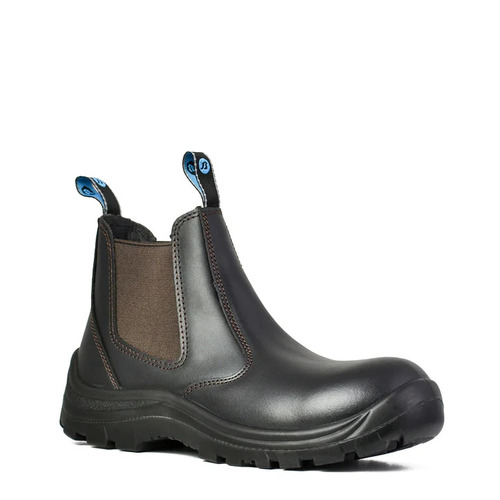 WORKWEAR, SAFETY & CORPORATE CLOTHING SPECIALISTS - Mates - Bushman NS - Black Leather Slip On Non-Safety Boot