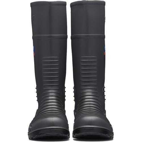 WORKWEAR, SAFETY & CORPORATE CLOTHING SPECIALISTS - Grey waterproof Metatarsal guard gumboot with Penetration resistant midsole