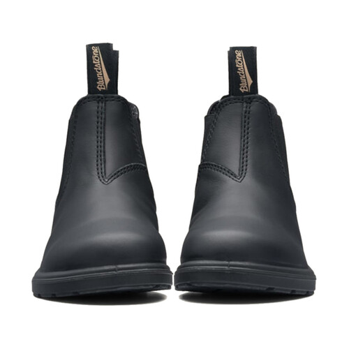 WORKWEAR, SAFETY & CORPORATE CLOTHING SPECIALISTS - Child's black premium leather elastic side boot