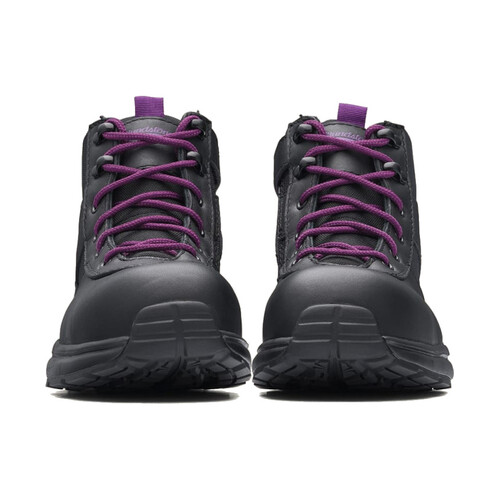 WORKWEAR, SAFETY & CORPORATE CLOTHING SPECIALISTS - Women's Black water resistant leather anti-static safety hiker