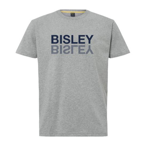 WORKWEAR, SAFETY & CORPORATE CLOTHING SPECIALISTS - BISLEY COTTON FLIPPED LOGO TEE