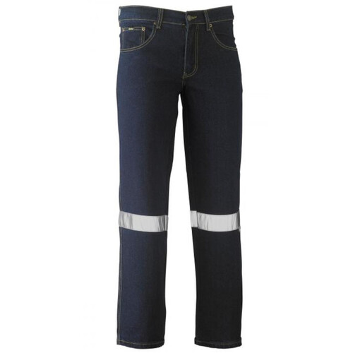 WORKWEAR, SAFETY & CORPORATE CLOTHING SPECIALISTS - 3M TAPED ROUGH RIDER STRETCH DENIM JEAN