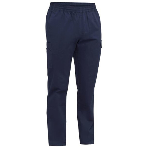 WORKWEAR, SAFETY & CORPORATE CLOTHING SPECIALISTS - STRETCH COTTON DRILL ELASTIC WAIST CARGO PANT