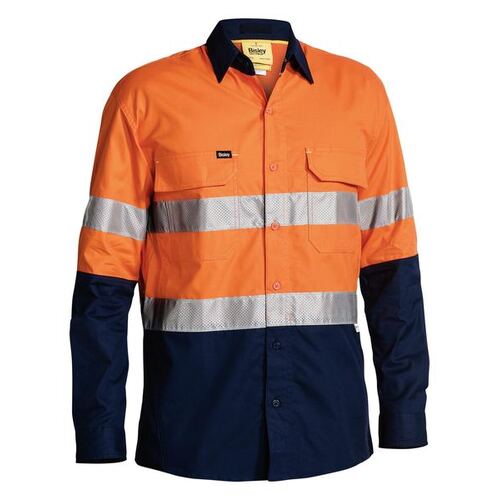 WORKWEAR, SAFETY & CORPORATE CLOTHING SPECIALISTS - 3M Taped X Airflow™ Ripstop Hi Vis Shirt - Long Sleeve