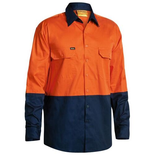 WORKWEAR, SAFETY & CORPORATE CLOTHING SPECIALISTS - Cool Lightweight Hi Vis Drill Shirt - Long Sleeve
