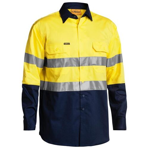 WORKWEAR, SAFETY & CORPORATE CLOTHING SPECIALISTS - 3M TAPED COOL LIGHTWEIGHT HI VIS SHIRT - LONG SLEEVE