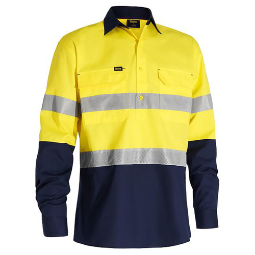 WORKWEAR, SAFETY & CORPORATE CLOTHING SPECIALISTS - X AIRFLOW  CLOSED FRONT TAPED HI VIS RIPSTOP SHIRT