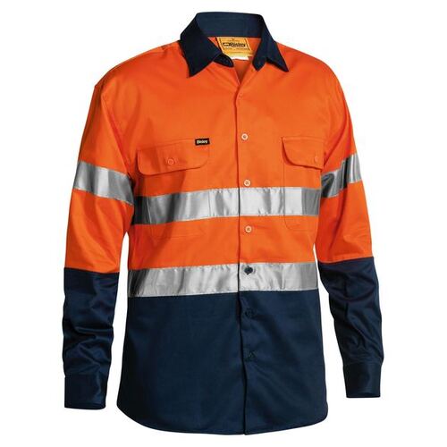 WORKWEAR, SAFETY & CORPORATE CLOTHING SPECIALISTS - 3M Taped Hi Vis Drill Shirt - Long Sleeve