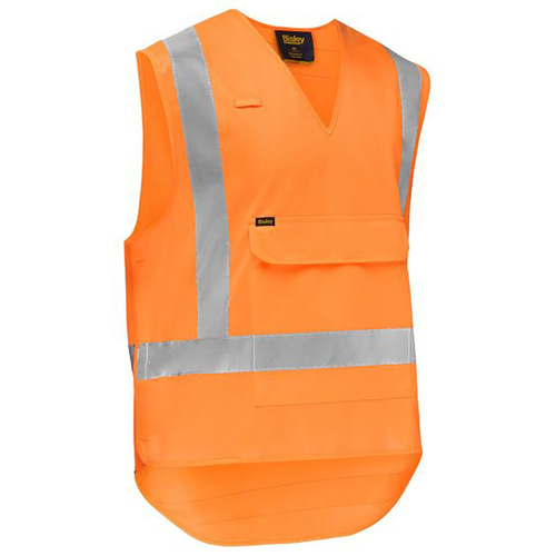 WORKWEAR, SAFETY & CORPORATE CLOTHING SPECIALISTS - X TAPED HI VIS DETACHABLE SAFETY VEST