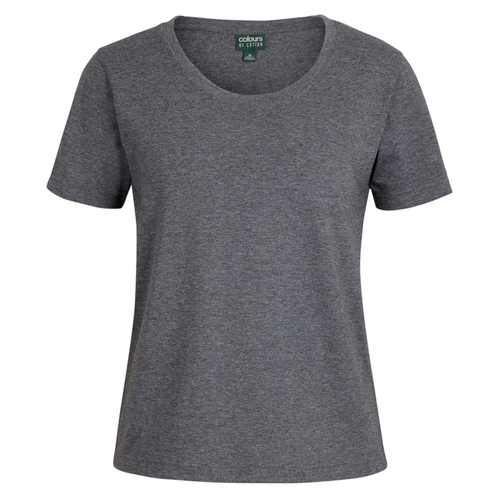 WORKWEAR, SAFETY & CORPORATE CLOTHING SPECIALISTS - C OF C LADIES COMFORT CREW NECK TEE