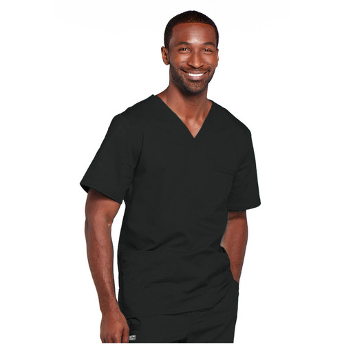 WORKWEAR, SAFETY & CORPORATE CLOTHING SPECIALISTS - Poly Cotton Stretch Unisex V Neck Top