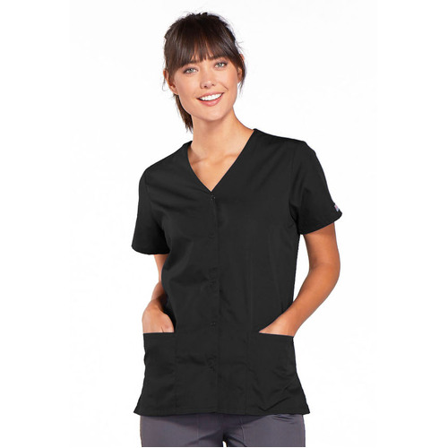 WORKWEAR, SAFETY & CORPORATE CLOTHING SPECIALISTS - Originals - SNAP FRONT V-NECK TOP