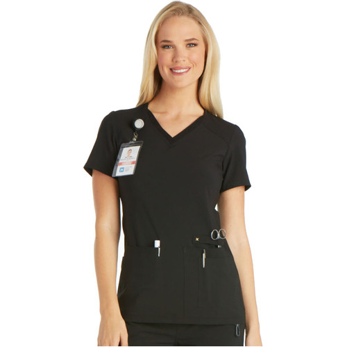 WORKWEAR, SAFETY & CORPORATE CLOTHING SPECIALISTS - Iflex - V-NECK KNIT PANEL TOP