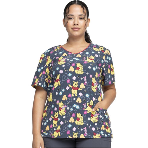 WORKWEAR, SAFETY & CORPORATE CLOTHING SPECIALISTS - CHEROKEE V-Neck Print Top