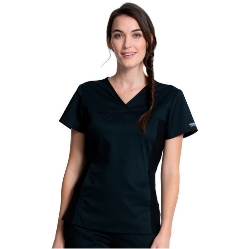 WORKWEAR, SAFETY & CORPORATE CLOTHING SPECIALISTS - Revolution Ladies V-Neck Knit Panel Top